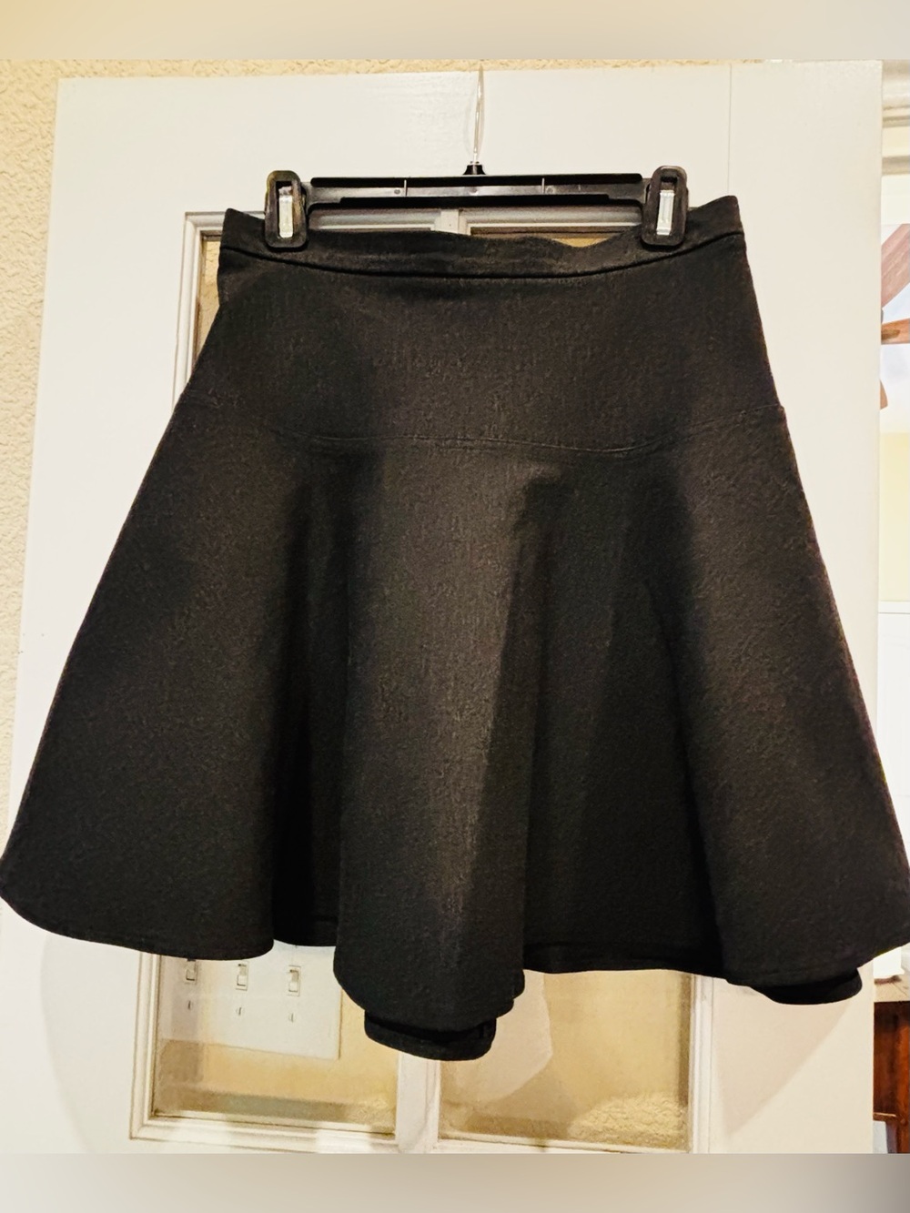 Calvin Klein Charcoal Grey winter Circle Skirt with Flared Hem